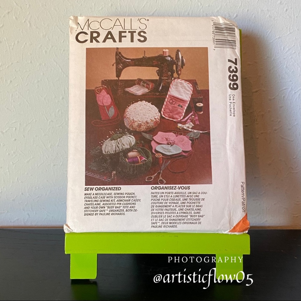 NEW McCall’s Craft 7399 Sewing Accessories Pattern